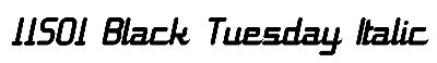Download 11S01 Black Tuesday Italic