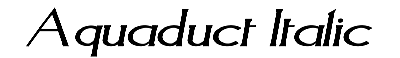 Download Aquaduct Italic