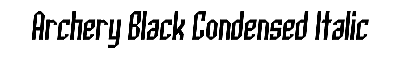 Download Archery Black Condensed Italic