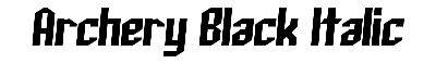 Download Archery Black Italic