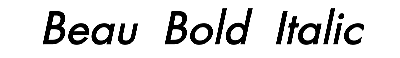 Download Beau Bold Italic