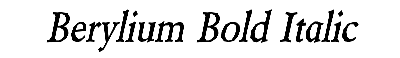 Download Berylium Bold Italic