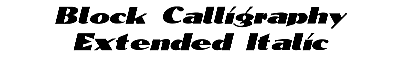 Download Block-Calligraphy-Extended Italic