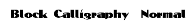 Download BlockCalligraphy  Normal