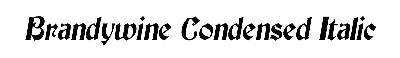 Download Brandywine-Condensed Italic