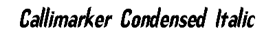 Download Callimarker-Condensed Italic