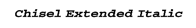 Download Chisel-Extended Italic