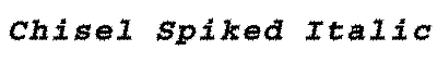 Download Chisel-Spiked Italic