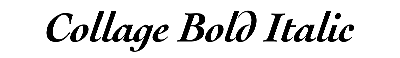 Download Collage Bold Italic