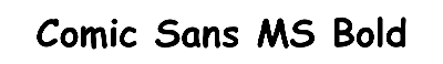 Download Comic Sans MS Bold