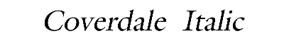 Download Coverdale  Italic