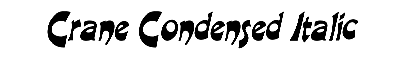 Download Crane-Condensed Italic