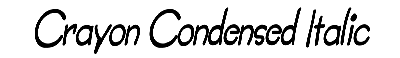 Download Crayon-Condensed Italic