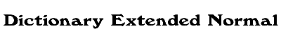 Download Dictionary-Extended Normal