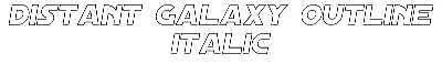 Download Distant Galaxy Outline Italic