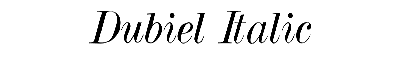 Download Dubiel Italic