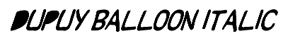 Download DupuyBALloon Italic