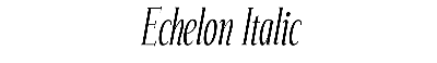 Download Echelon Italic