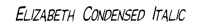 Download Elizabeth-Condensed Italic