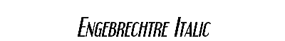 Download Engebrechtre Italic