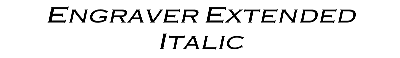 Download Engraver-Extended Italic