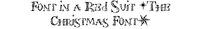 Download Font in a Red Suit (The Christmas Font)