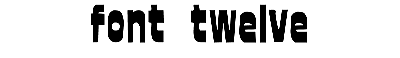 Download font twelve