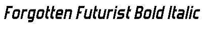 Download Forgotten Futurist Bold Italic