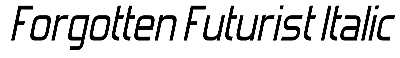 Download Forgotten Futurist Italic