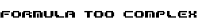 Download Formula too complex