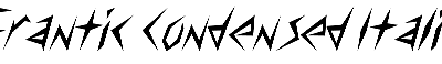 Download Frantic-Condensed Italic