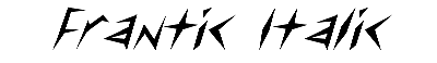 Download Frantic  Italic