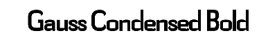 Download Gauss-Condensed Bold