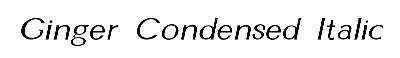 Download Ginger-Condensed Italic