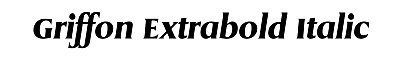 Download Griffon Extrabold Italic