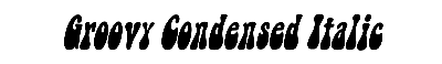 Download Groovy-Condensed Italic