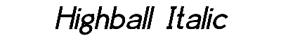 Download Highball Italic