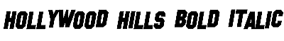 Download Hollywood Hills Bold Italic