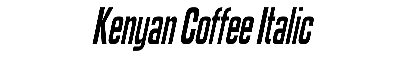 Download Kenyan Coffee Italic