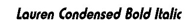 Download Lauren-Condensed Bold Italic