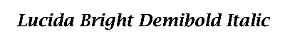 Download Lucida Bright Demibold Italic