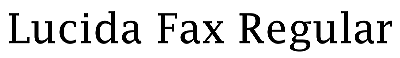 Download Lucida Fax Regular