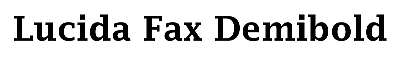 Download Lucida Fax Demibold