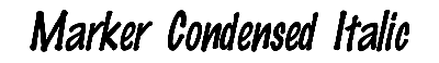 Download Marker-Condensed Italic