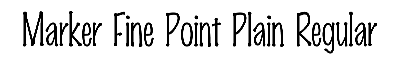 Download MarkerFinePoint-Plain Regular