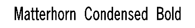 Download Matterhorn-Condensed Bold