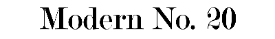 Download Modern No. 20