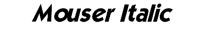 Download Mouser Italic