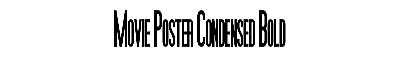 Download Movie Poster Condensed Bold