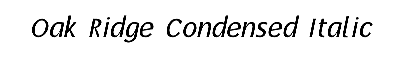 Download Oak-Ridge-Condensed Italic
